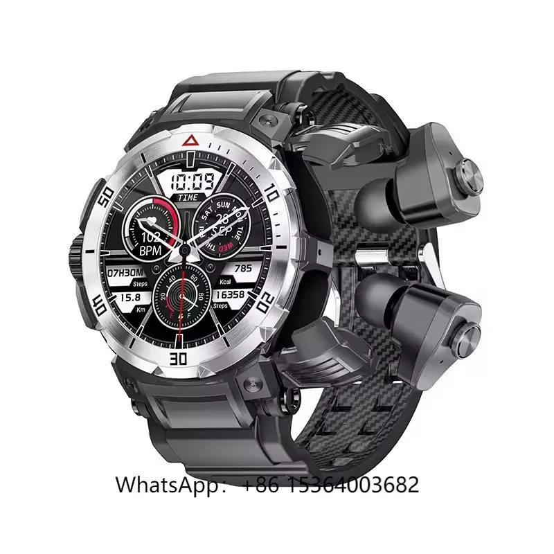 

GT100 Pro 2 в 1, Relojes, умные часы 2024 с наушниками, приложение Dafit, умные часы, фитнес-трекер, носимые устройства 1,46 дюйма