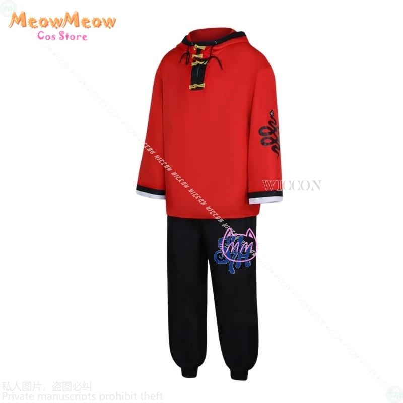 [MeowMeow Cos] أزياء أنيمي Gokurakugaiii التأثيرية ألما سترة حمراء وسراويل موضة فاسق Y2k موحدة باروكات للهالوين وعيد الميلاد Ro
