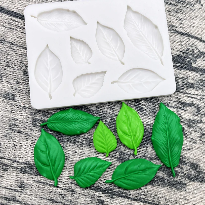 Leaf Silicone Mold Sugarcraft Chocolate Cupcake Baking Mold Fondant Cake Decorating Tools