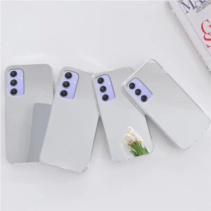 Glossy Luxury Mirror Silicone Soft Case for Samsung A15 A25 A35 A55 A05 A14 A24 A34 A54 A13 A23 A33 A53 A12 A22 A32 A52 Cover