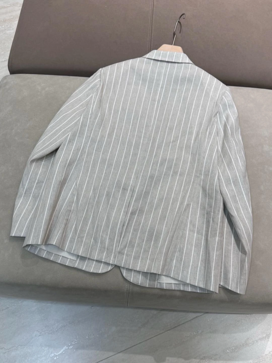Casual imported linen loose straight leg pant suit