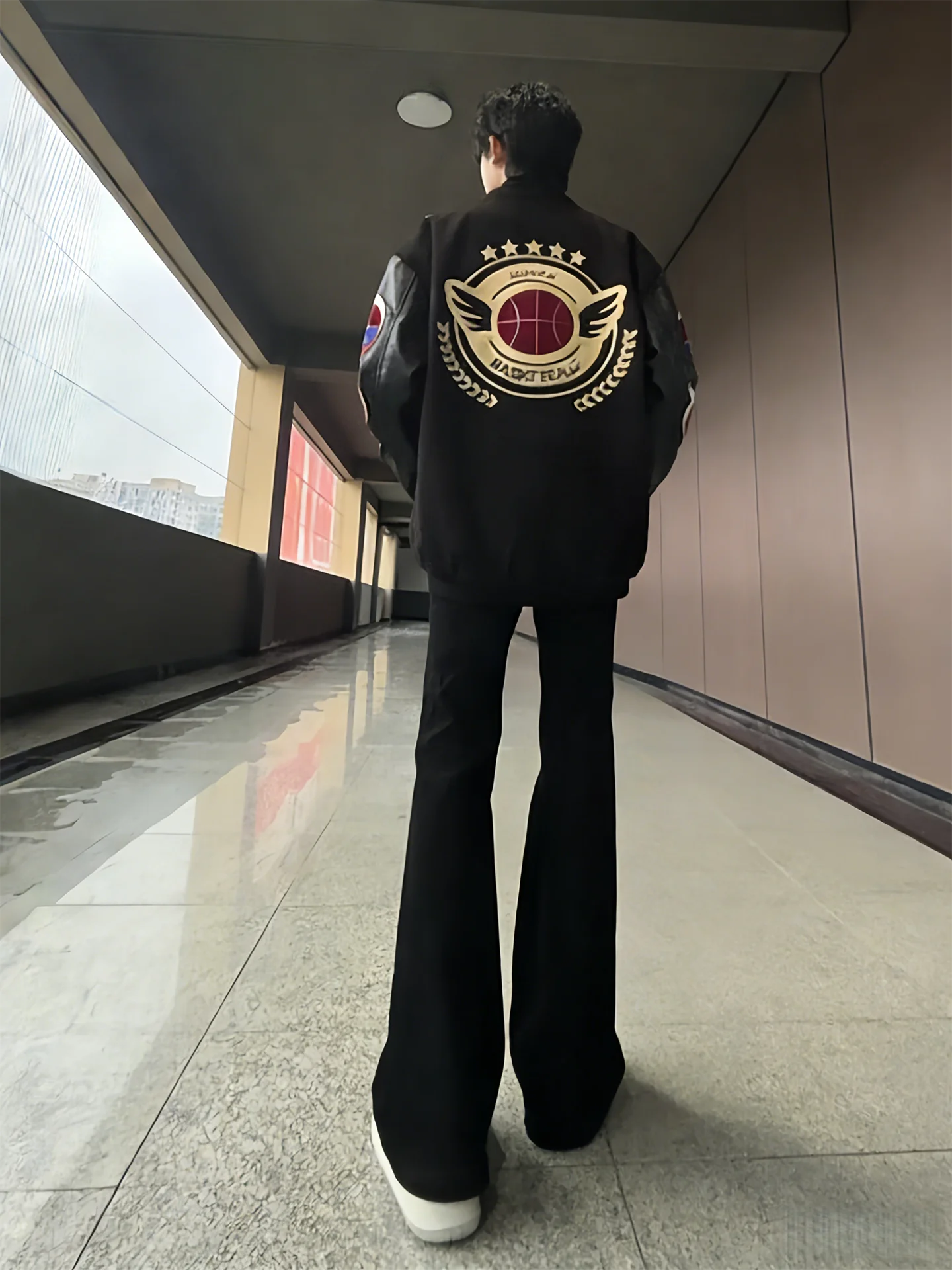 

Bla Bell Bot Jeans Men's Cleanfit American High Street Straight Leg Slimming Long Leg Knife Pants Cotton Polyester ...