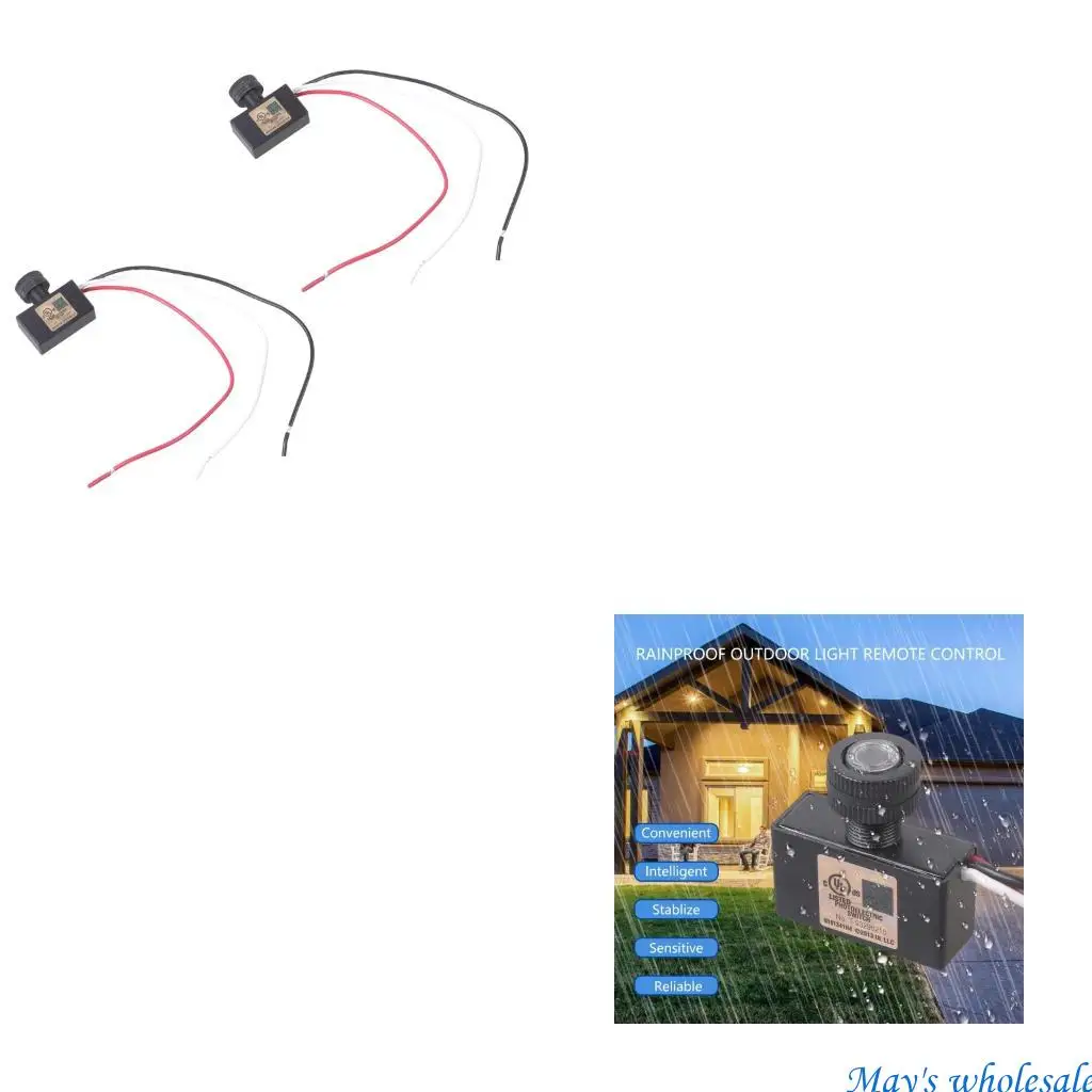 

2 шт., уличные фотоэлементы, датчики освещения, автоматические переключатели включения/выключения освещения для солнечного 448A