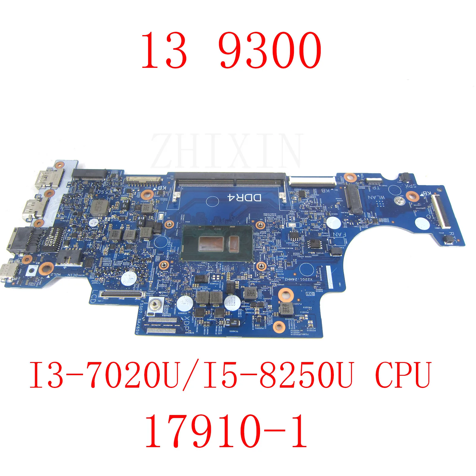 For Dell Latitude 13 3300 Laptop PC Motherboard with I3-7020U/I5-8250U CPU CN-0CMRW8 CN-0RV5W4 17910-1 Mainboard