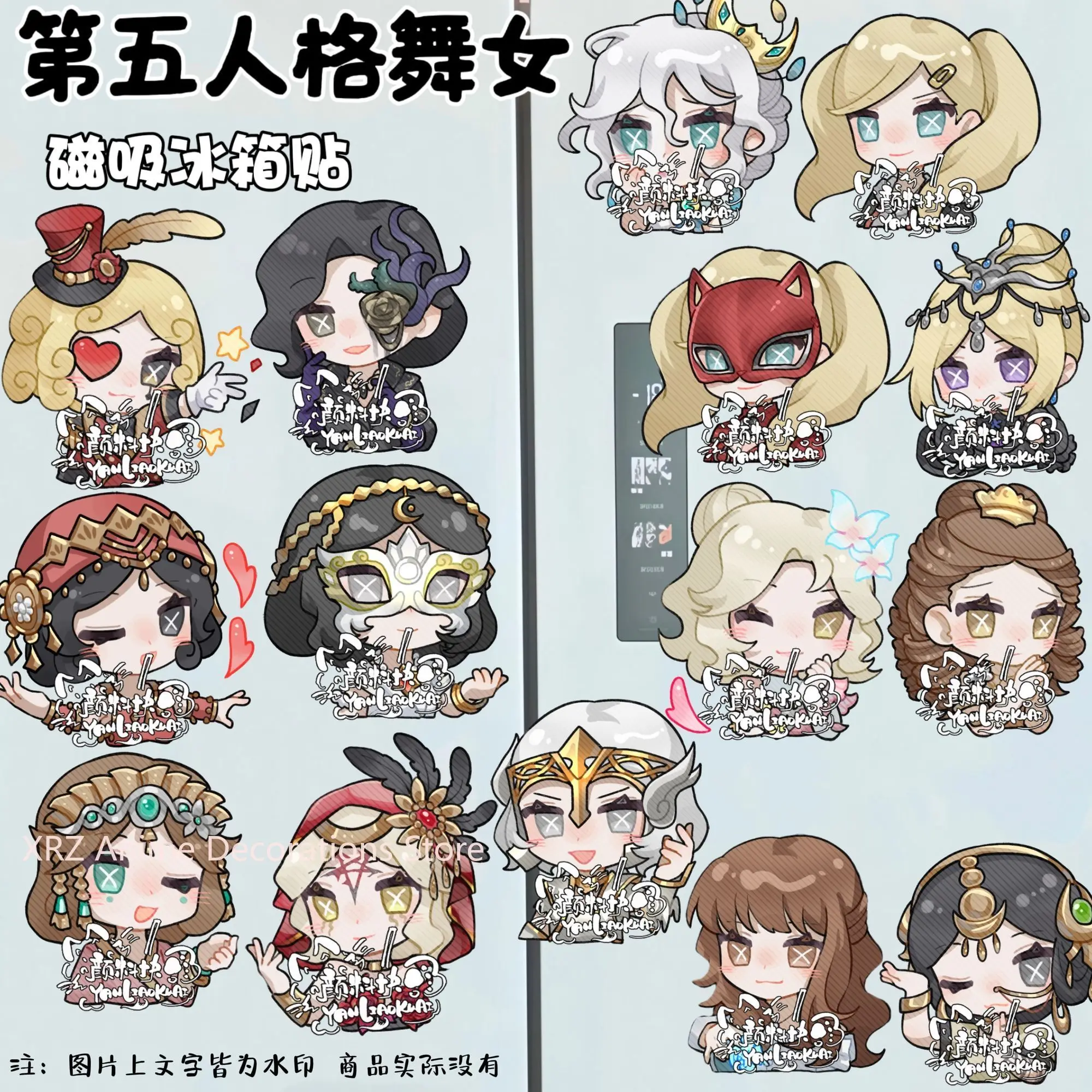 

Fridge Magnet Anime Identity V Margaretha Zelle Refrigerator Magnets Decorative Magnetic Stickers Message Board Accessories