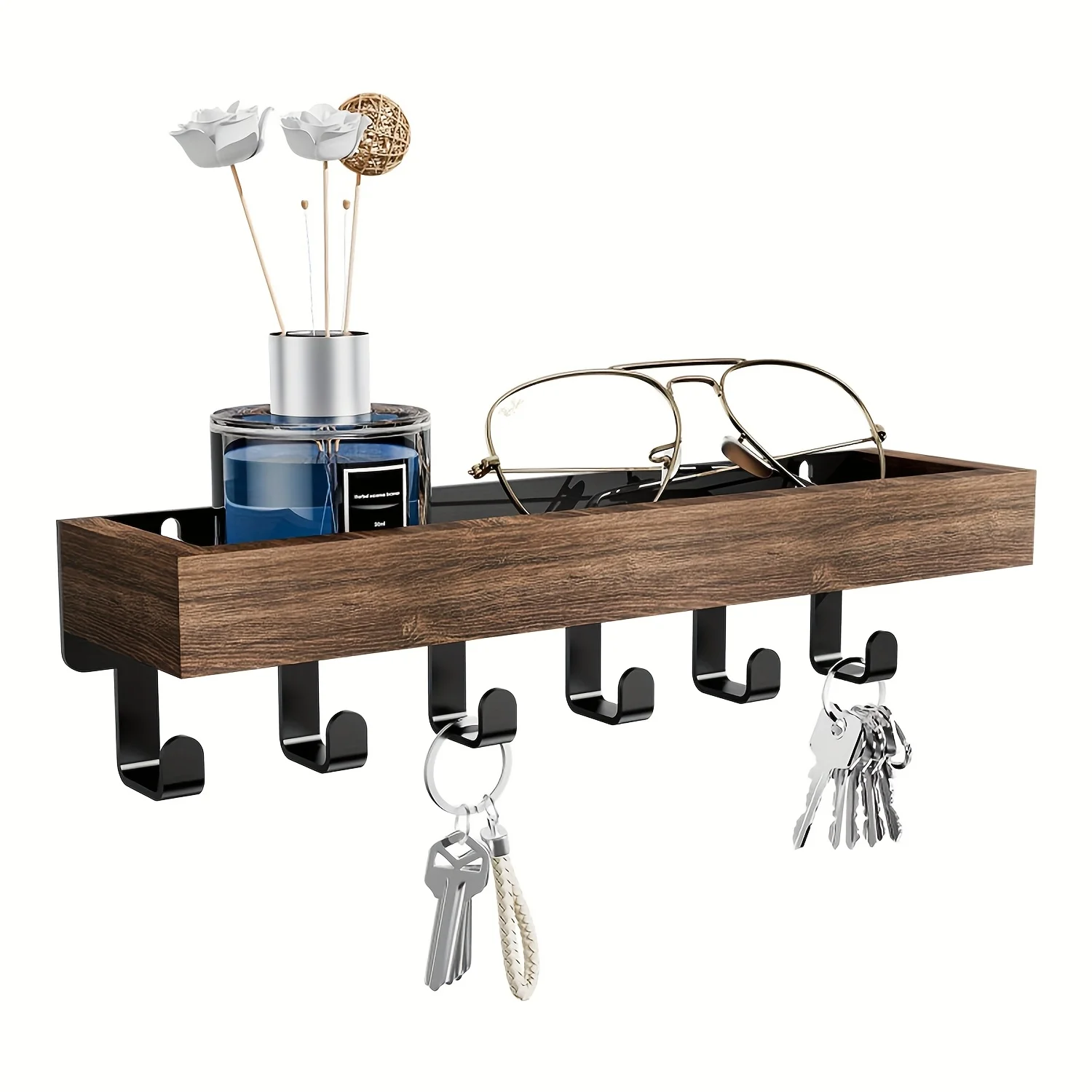 Why This Wooden 6-Hook Entryway Key Holder Is My Only Solution to Chaos at the Door