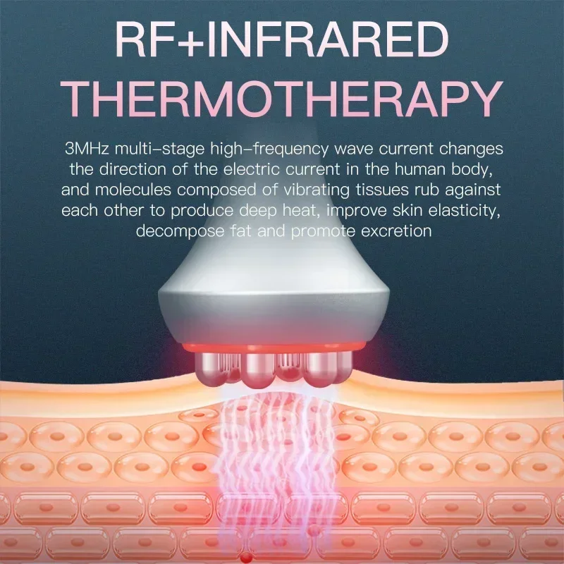 Máquina ultrassônica do emagrecimento do corpo, Multi-polar, radiofrequência, Anti-enrugamento, rejuvenescimento, elevador da pele, aperto, RF, 6in 1, 80K