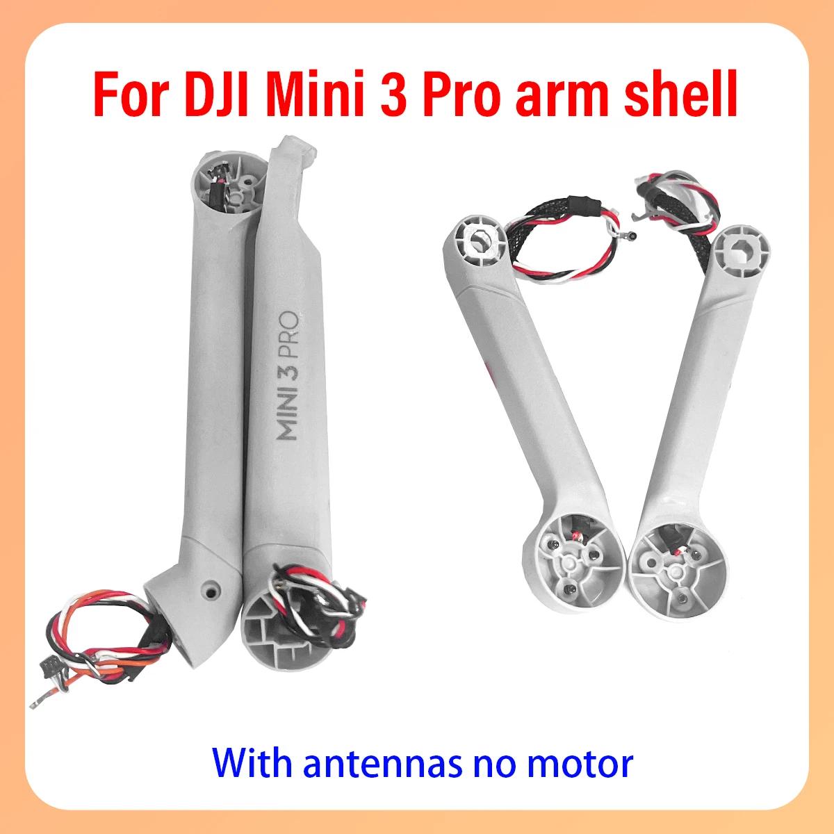 

Original Mavic Min3pro front, rear, left, and right arm shells without motors, complex installation, suitable for DJI Min3 Pro