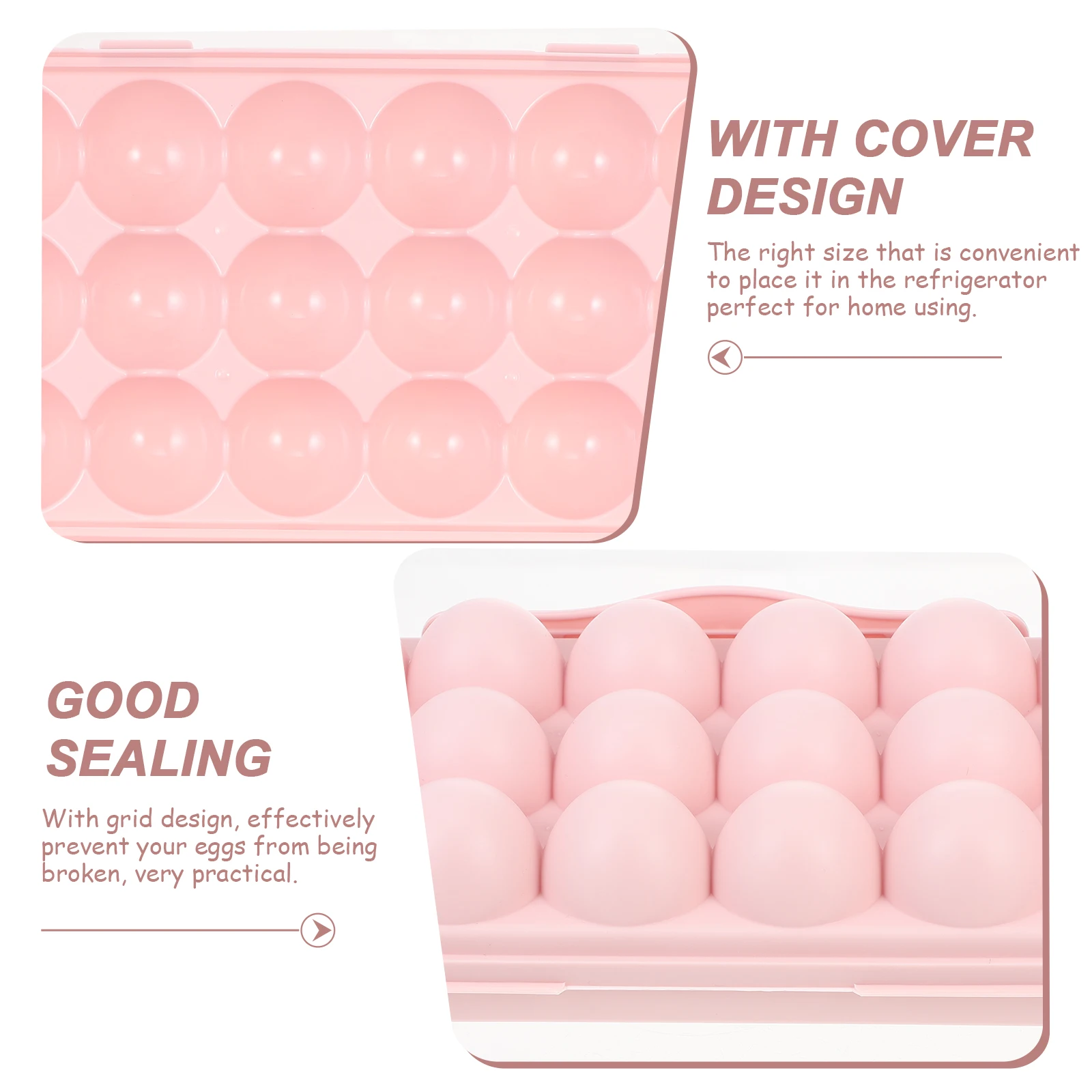 18 Grid Eggs Holder Egg Carton Plastic Egg Container Anti Collision Eggs Egg Storage Box Crisper Egg Protection Case Home