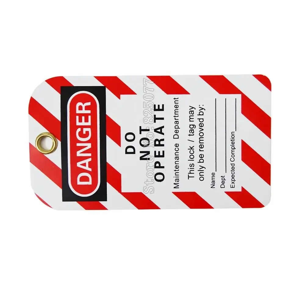 200pcs/lot,waterproof inspection lockout tag , padlock tagout do not operate maintenance label tag JF1228