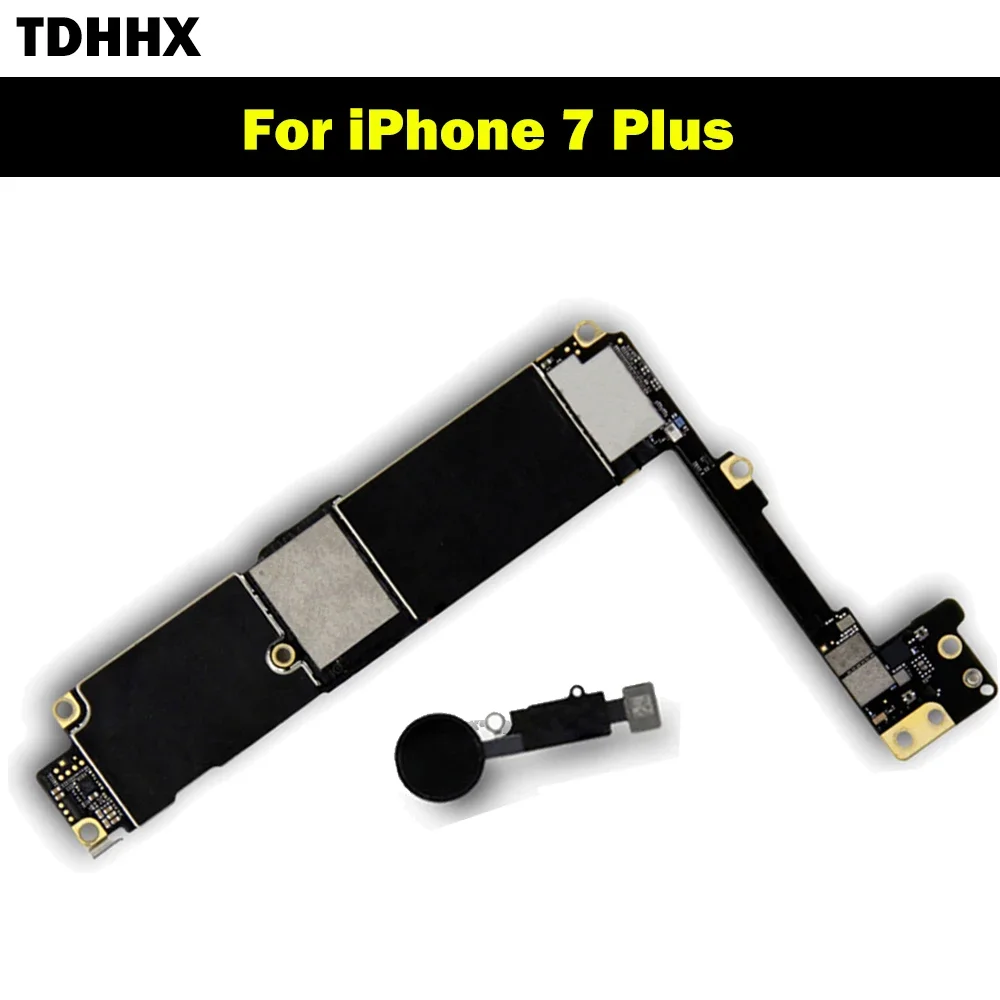 اللوحة الرئيسية مع/بدون معرف اللمس لهاتف iPhone 7 Plus 128G 256GB اللوحة الأم لوحة منطق iCloud النظيفة تعمل بشريحة SIM المادية تمامًا