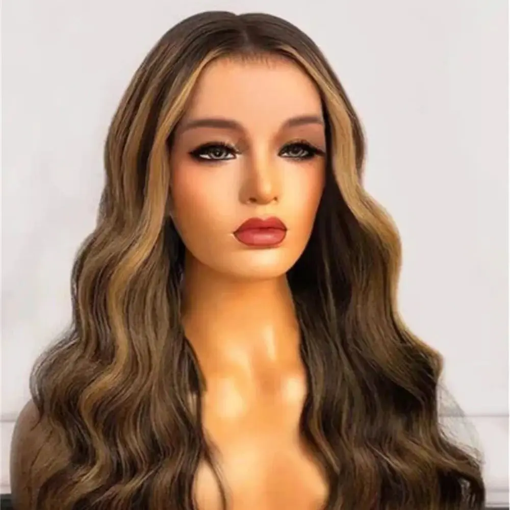 

Бесклеевые 24-дюймовые светлые объемные волны 5x5 шелковая основа еврейские человеческие волосы с детскими волосами HD кружевные европейские волосы предварительно выщипанные