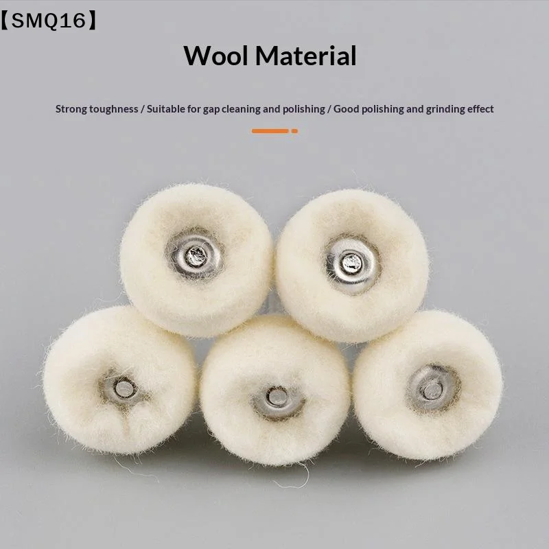 10Pcs Mini Grinding Sanding Head Abrasive Disc Felt 3mm Shank Buffing Wheels Metal Polish Brush Drill Rotary Accessories【SMQ】