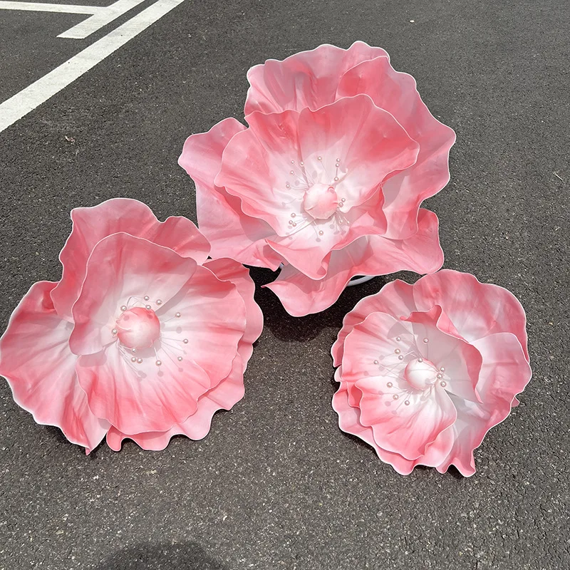 170cm gigantische kunstbloemen klaproos bruiloft decoratie bloem bruiloft feestartikelen podiumindeling weggids bloemen woondecoratie