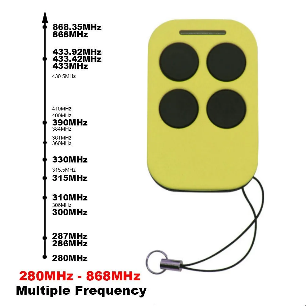 Multi Frequency 280-900MHZ Garage Door Remote Control Copy Duplicator 433mhz 868mhz Garage Remote Multi Brand Remote Control