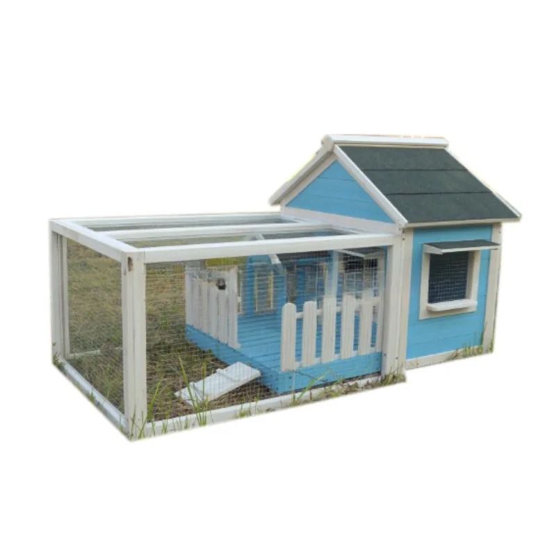 small pet house Wooden Rabbit Cage with enclosed run