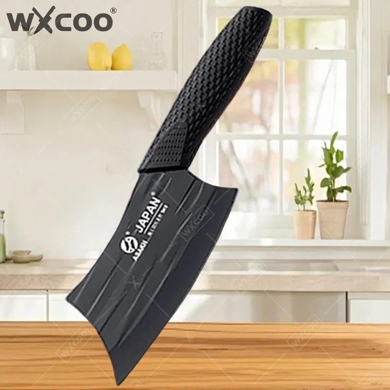 WXCOO Japanese Chef Knife Non-slip Utility Kitchen Knives Stainless Steel Accessories Meat Paring Fruit Cleaver