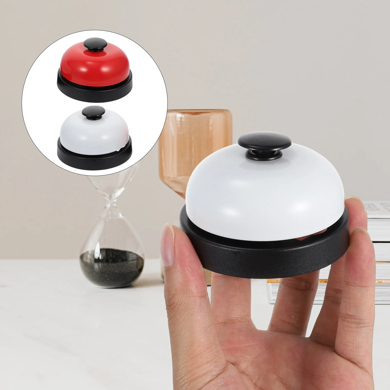 2 Pcs Game Bell Props Answering Devices Serving Reception Service Toys Summoning Customer Kitchen