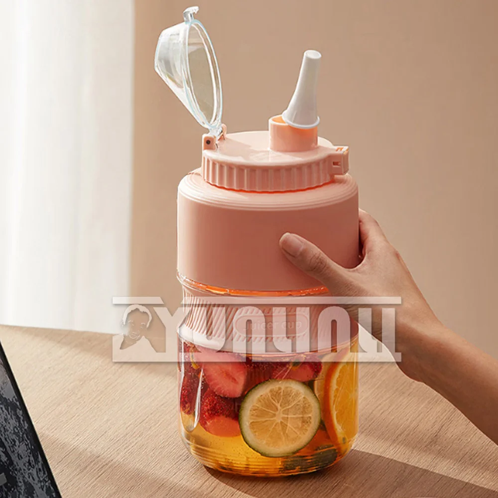 Portable Wireless Blender Electric Juicer Wireless Small Fresh Juice Machine Ice Crusher Extractor