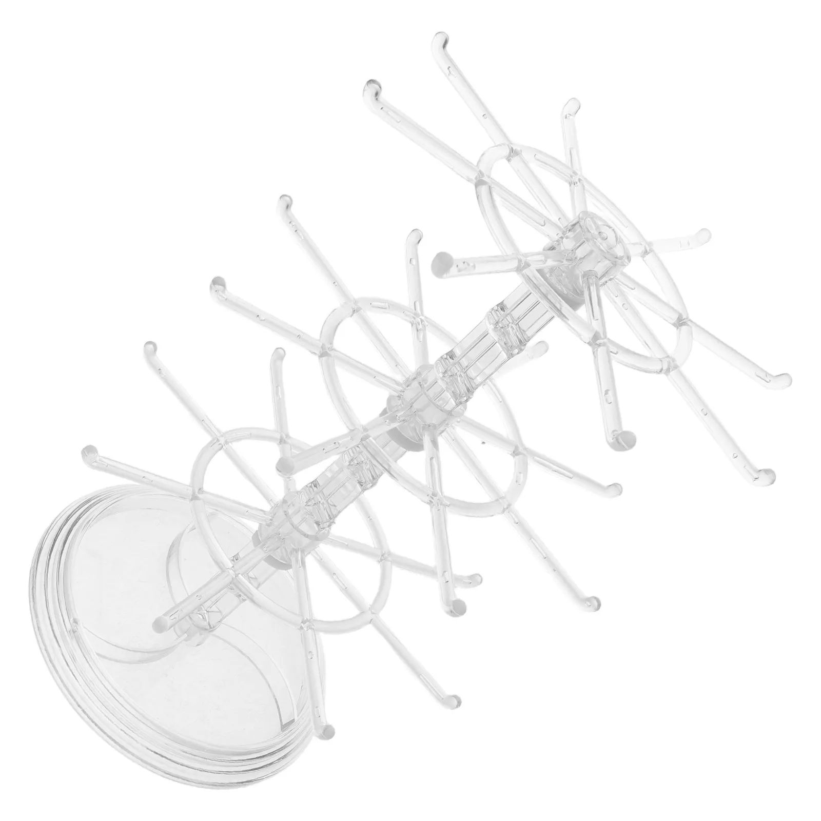 3-Tier Rotating Jewelry Display Stand for Necklaces Bracelets Earrings Rings – Matte Metal Non-Slip Base