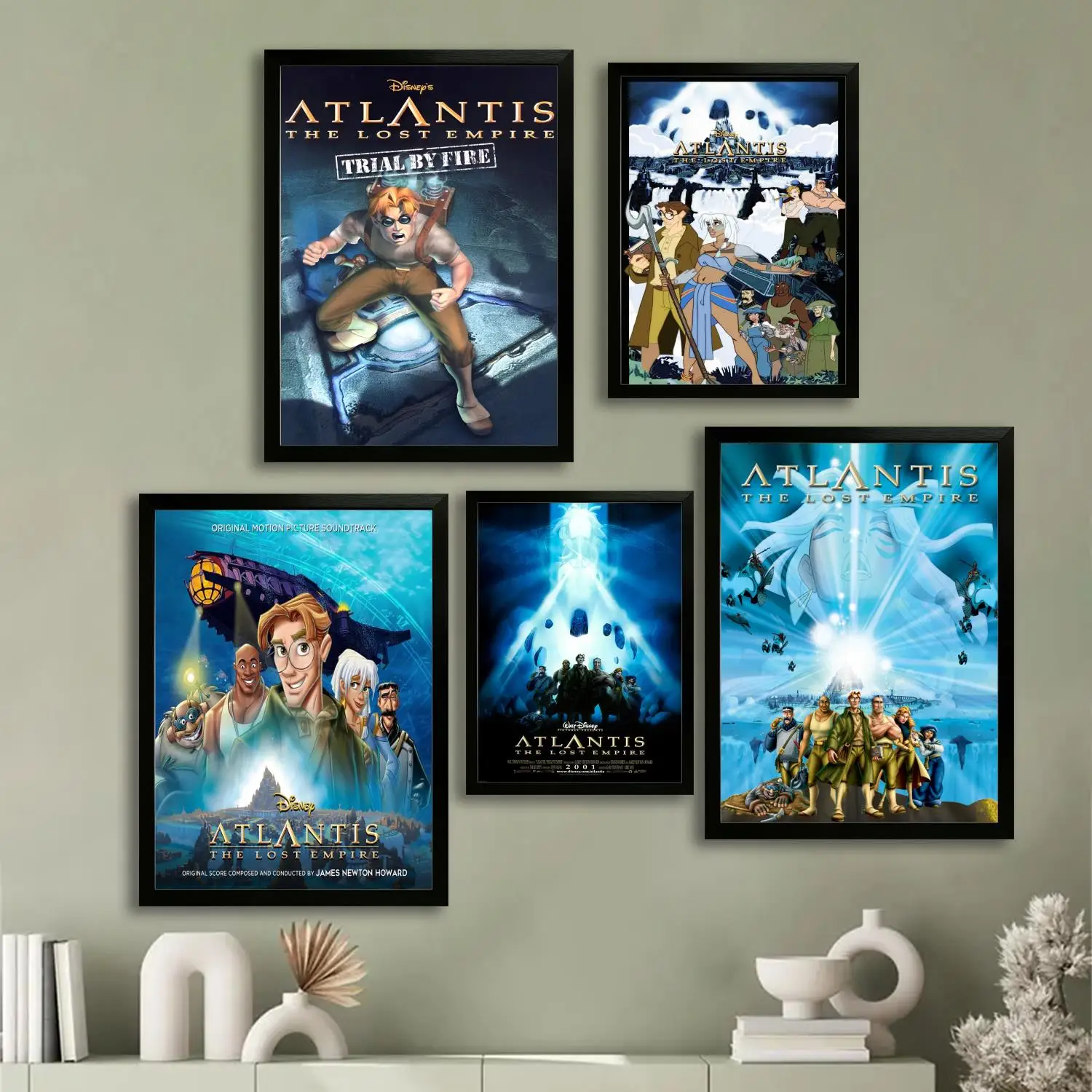 

Atlantis The Lost Empire Canvas Art Poster, Wall Art Picture Print, Modern Family Bedroom Decor Posters,Decorative painting
