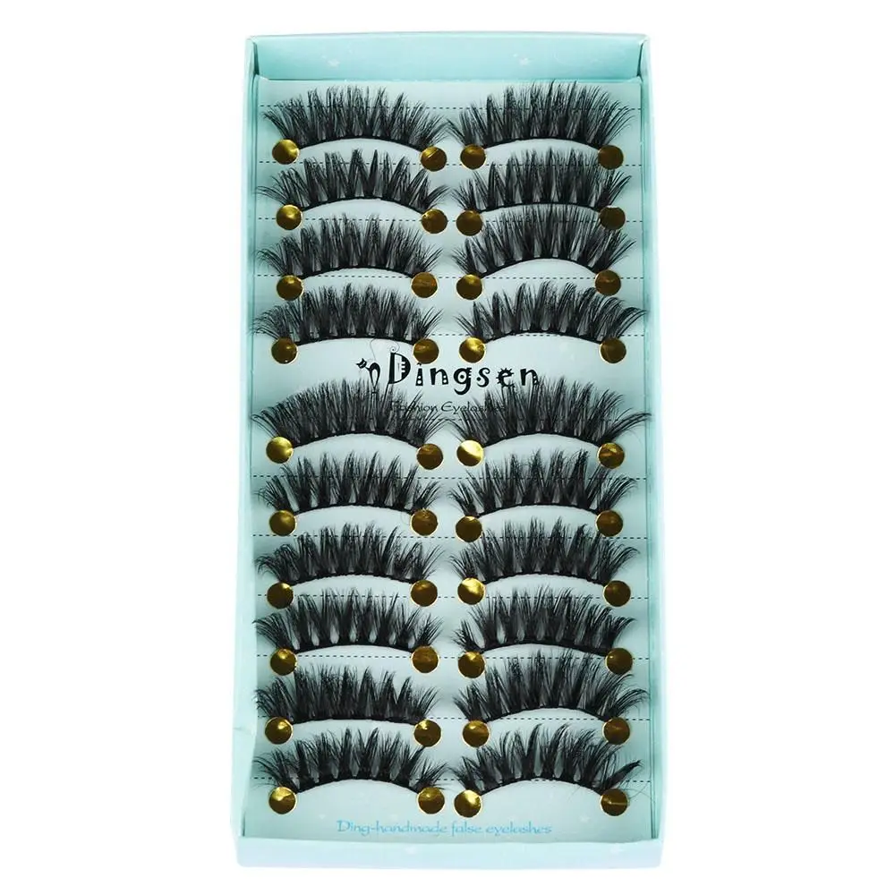 Woman Eye Makeup Tools Multilayered Effect Lash Extension Full Volume Thick False Eyelashes 3D Mink Hair