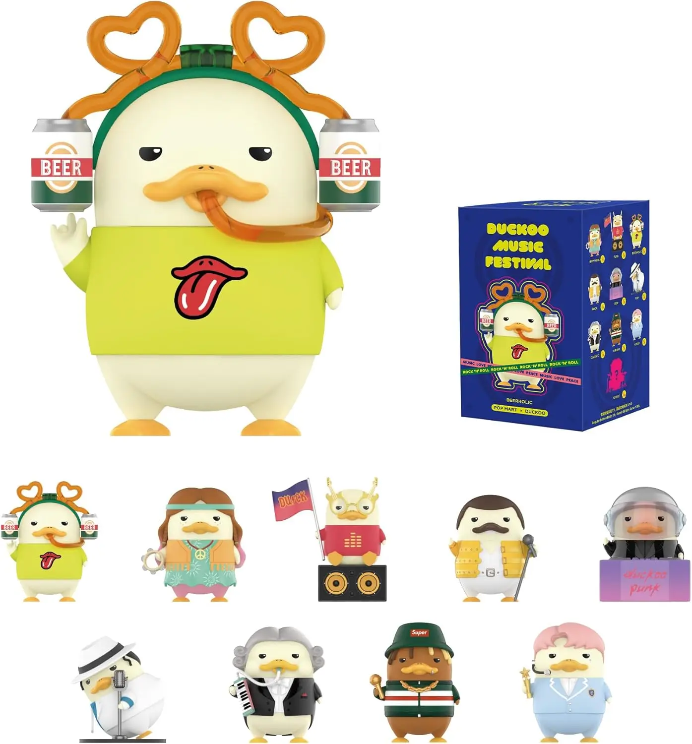 

100% Authentic POP MART DUCKOO Music Festival Blind Box Figures Random Design Action Toys Collectible Home Decor Gift for Kids