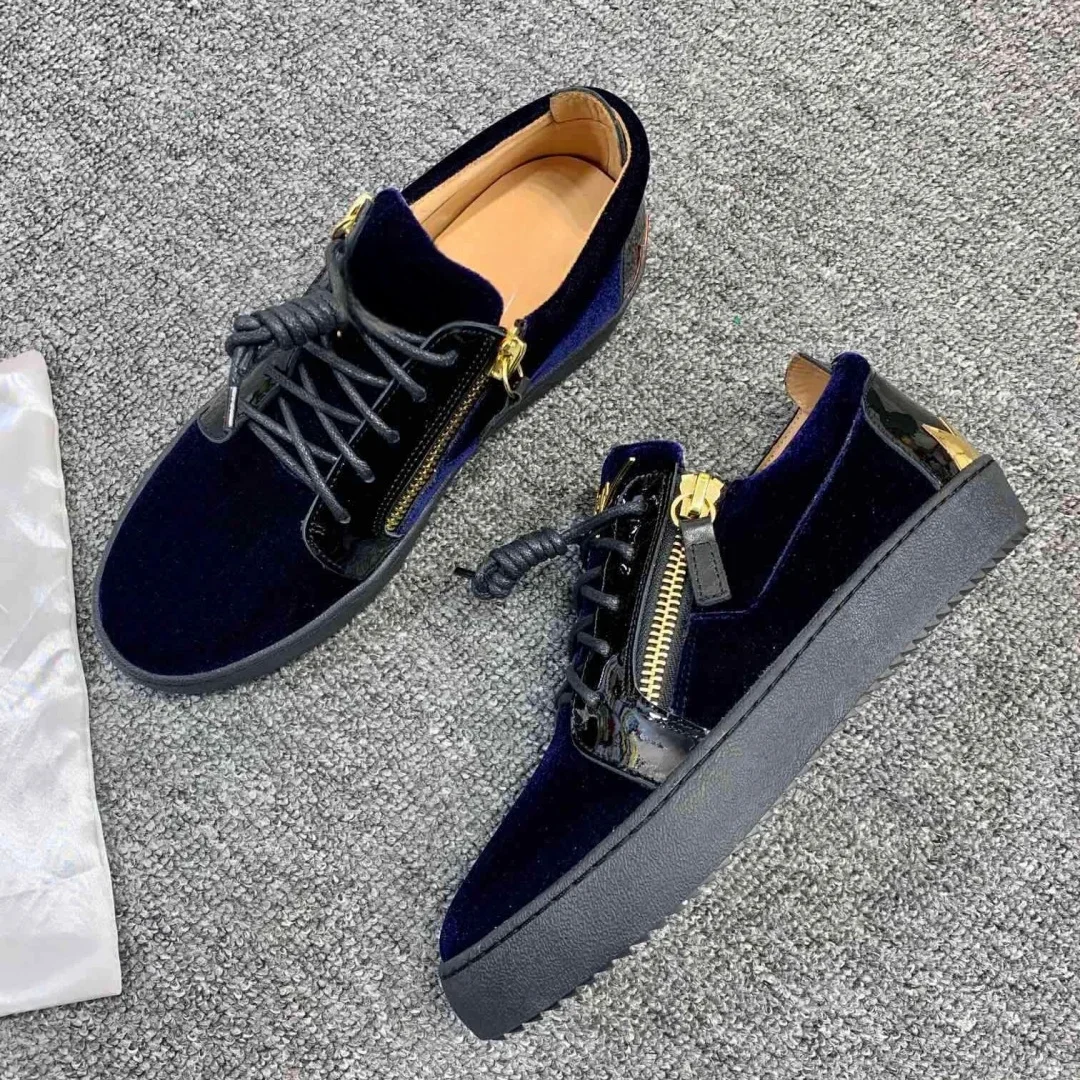 

New Fashion Casual Sneakers for Men Brand Designer Women Tennis shoes Luxury Real Leather GZ Loafers Sports shoes 35-48 G0166