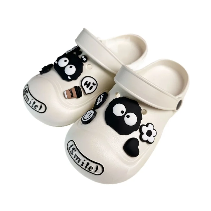 11PCS Fashion Shoe Charms Set Accessories for Sandals Clogs Shoe Buckle Black Soft Glue Cartoon Animal DIY Shoes Decorations