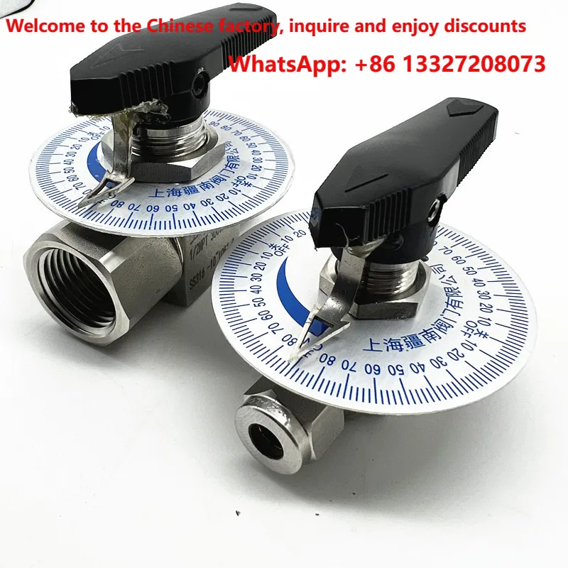 Scale micro regulating valve stainless steel metric British gas source fluid 316 card sleeve internal thread
