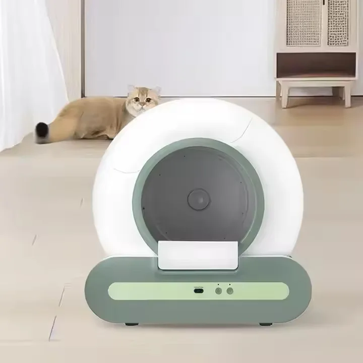 Arenero automático con sensor para gatos, anti-salpicaduras y olores