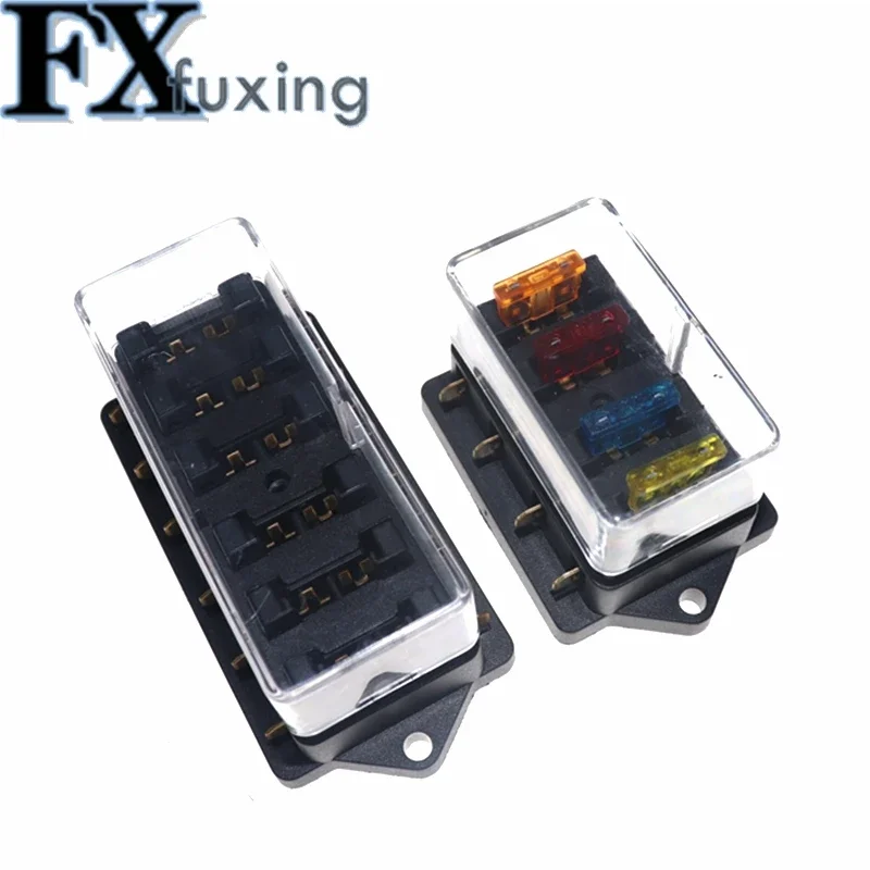 1pcs 4 Way 6W 8W 5W 10 Way Circuit StandardATO Blade Fuse Block Box DC 12V/24V Car Holder Fuse Holder No Fuse Fusivel Automotivo