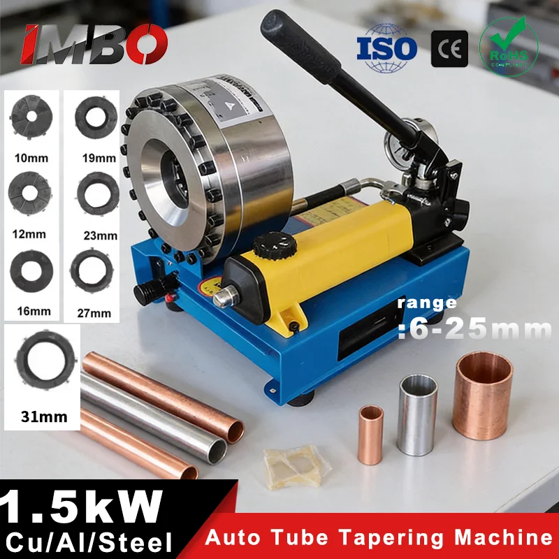 8 Dies Manual Hydraulic Pipe Crimping Machine for Steel Pipe Brake Line Oil Pipe High-Pressure Hose Crimper