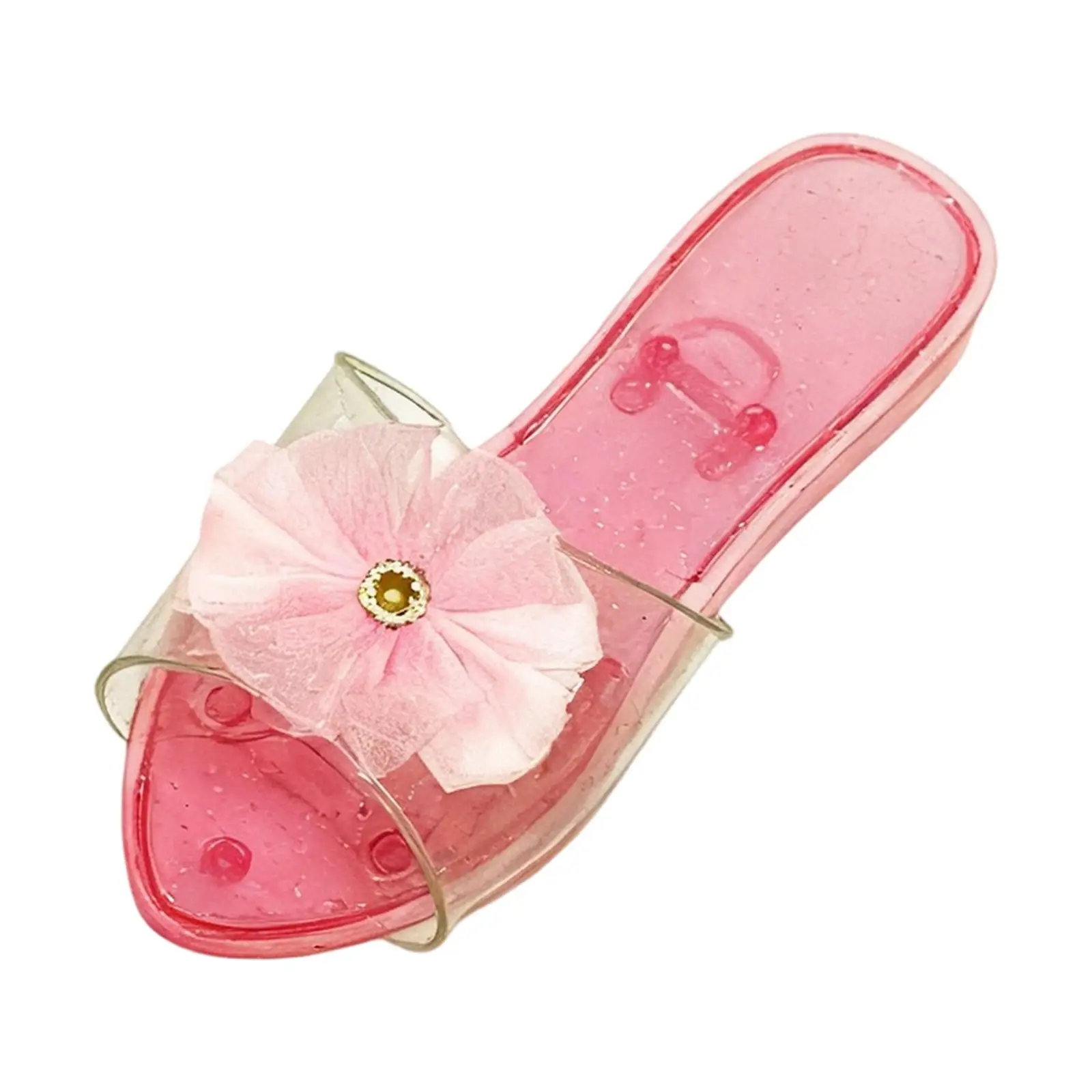 

Girls Princess Jelly Sandals Breathable Slip on Heels Summer Shoes for Children’s Dance and Party Dress Up
