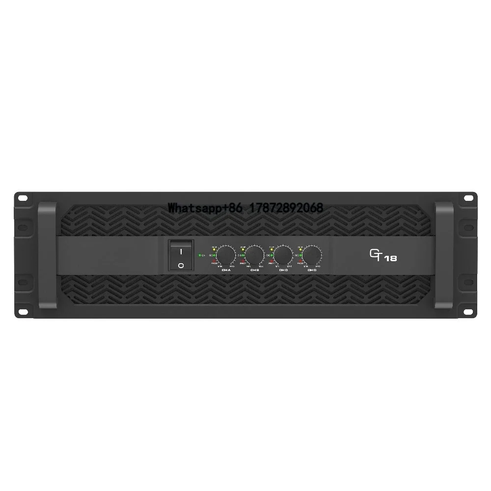 

Wholesale 4-Channel Professional Pro Audio Power Amplifier 1800W 8 Ohms AC Metal for Outdoor Use