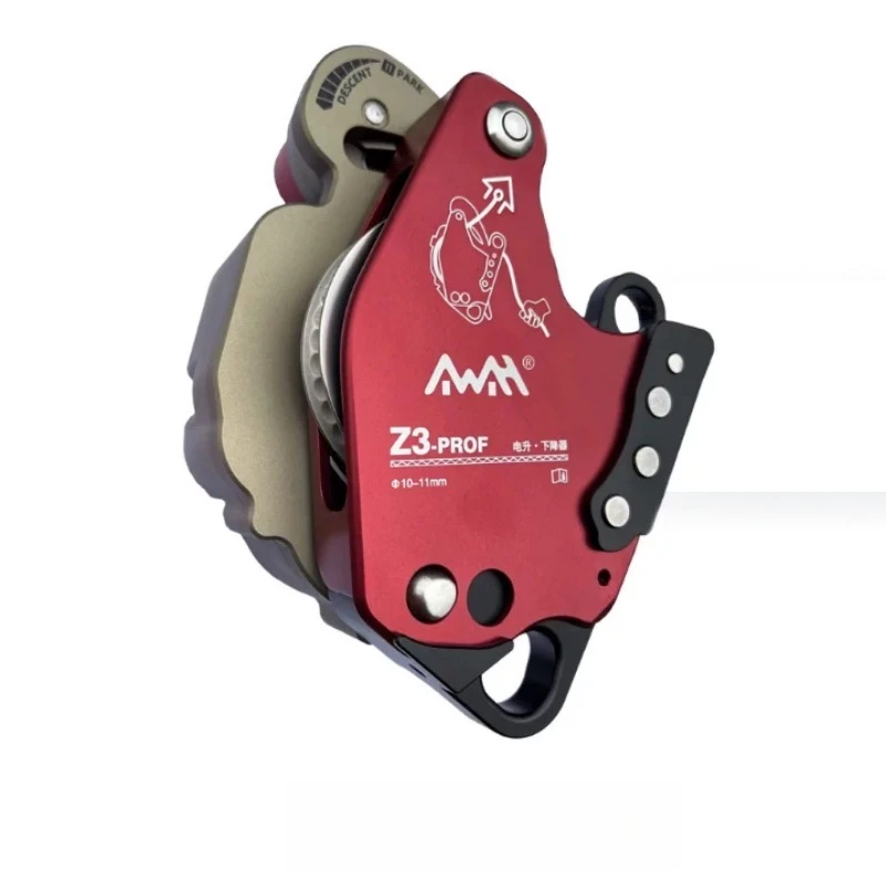 AWAH Z3 Aerial Work Descender Rope Climbing Lifting Control Pulley Fire Rescue High Altitude Lifting Equipment