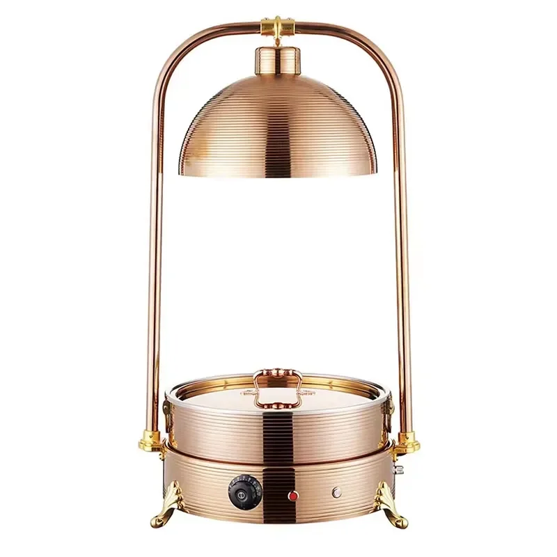for Hotel Catering Equipment Chafing Dish Rose Gold Hot Pot Buffet Restaurant Hanging Warmer