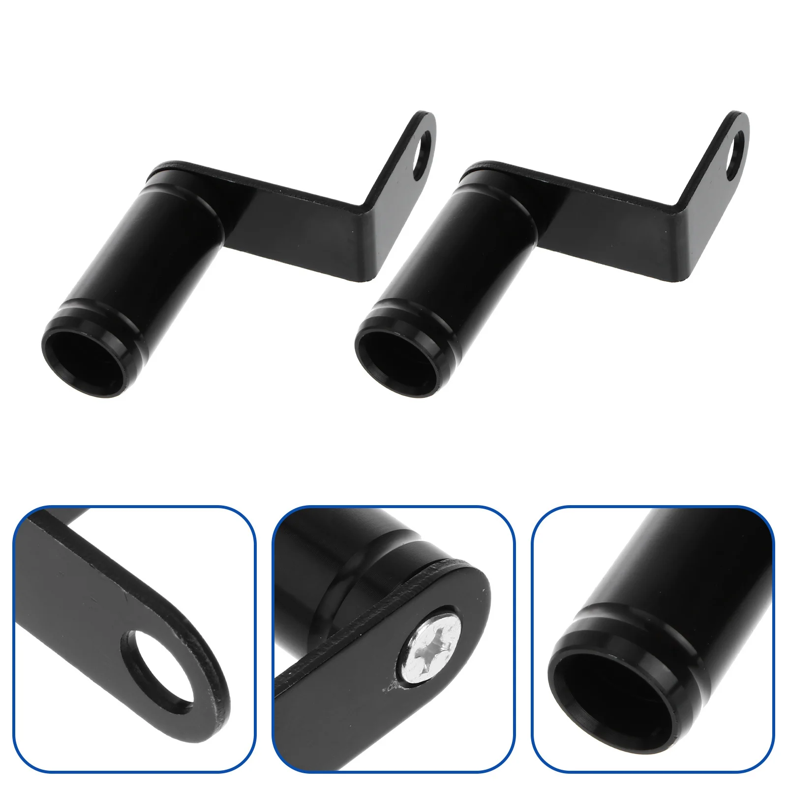 2Pcs Universal Rearview Mirror Extension Frame Solid Aluminum Alloy Anti Fade Design Wider Sight Motorbike Accessories Kit