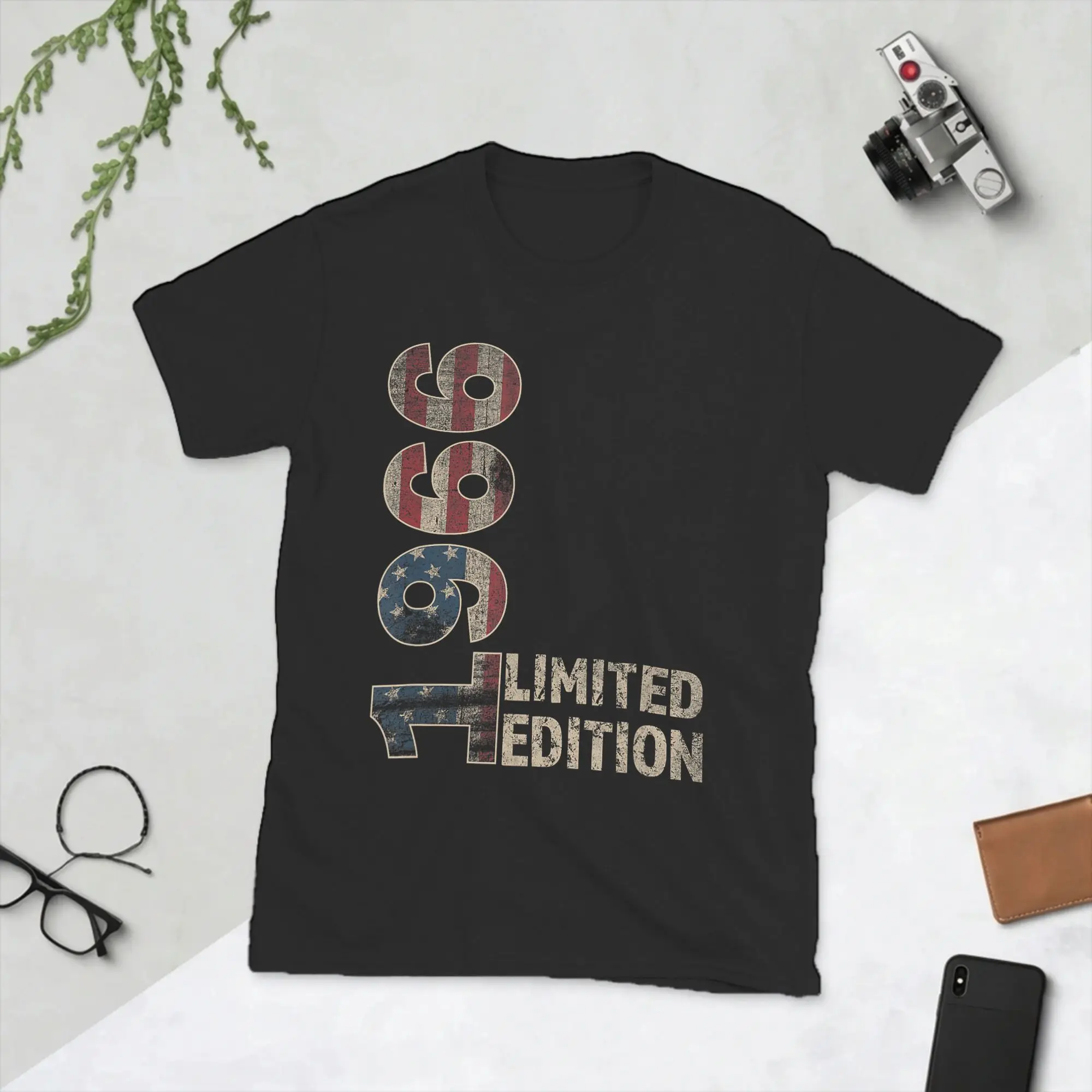 60th Birthday Gift Born 1966 Turning 60 Year Old T-Shirt Men Pure Cotton Tees Round Collar Short Sleeve T Shirts Summer Clothes