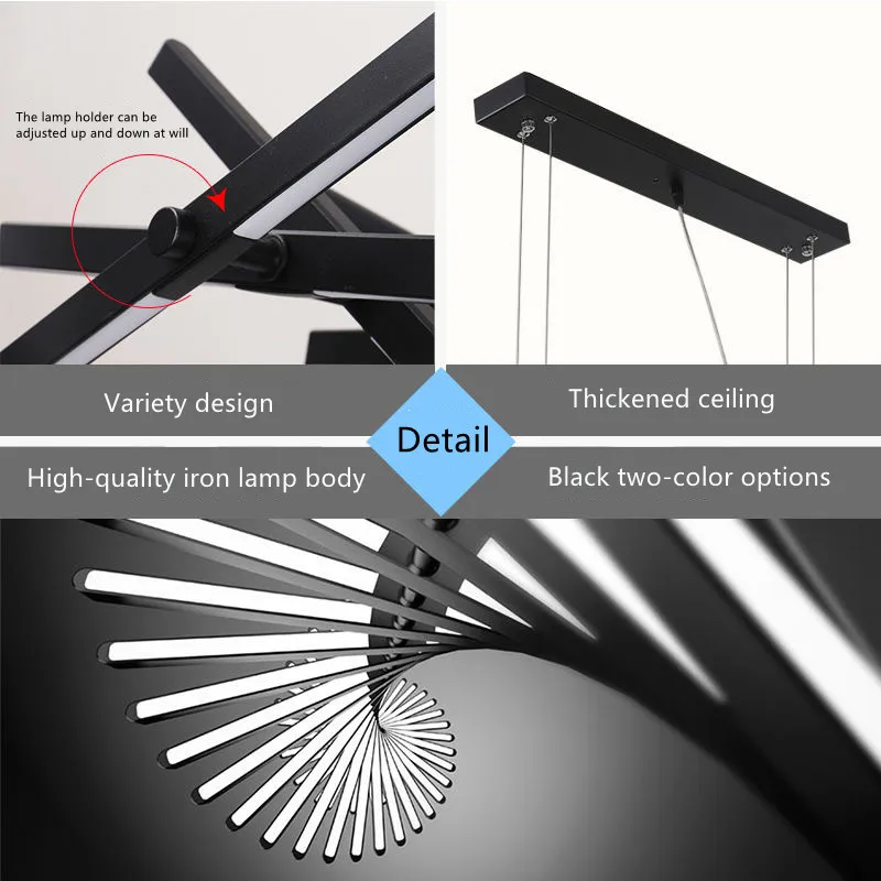 Подвесная люстра для бара, современная лампа для гостиной, коридора, офисное освещение в скандинавском стиле для столовой
