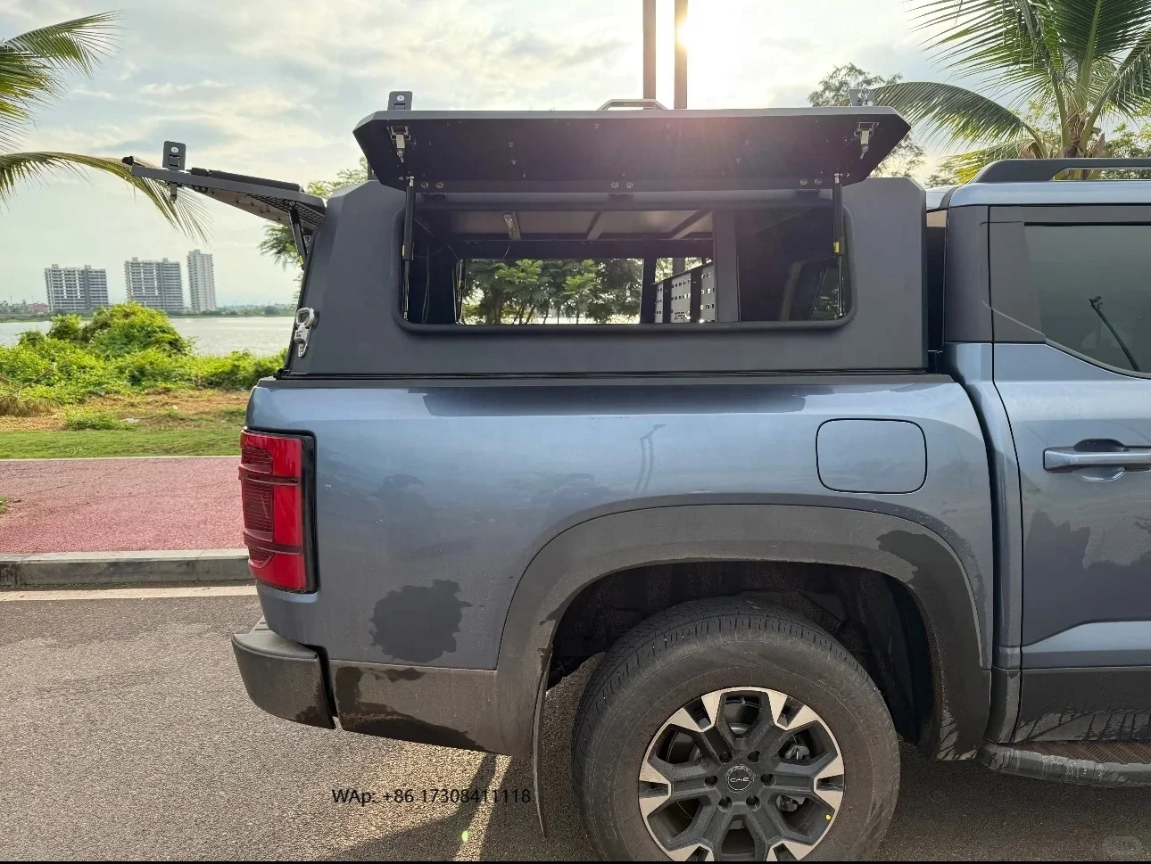Waterproof Steel Pickup Hardtop Topper Camper Truck Bed Cover