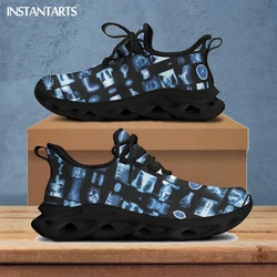 INSTANTARTS Fashion Mesh Sneakers Shoes Radiologic Technologist Blue Print Women Lightweight Flats Footwear Zapatillas Hombre