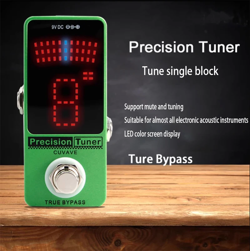 Tuner tuning single block effector precise 12 average rhythm bass electric guitar instrument universal tuning table