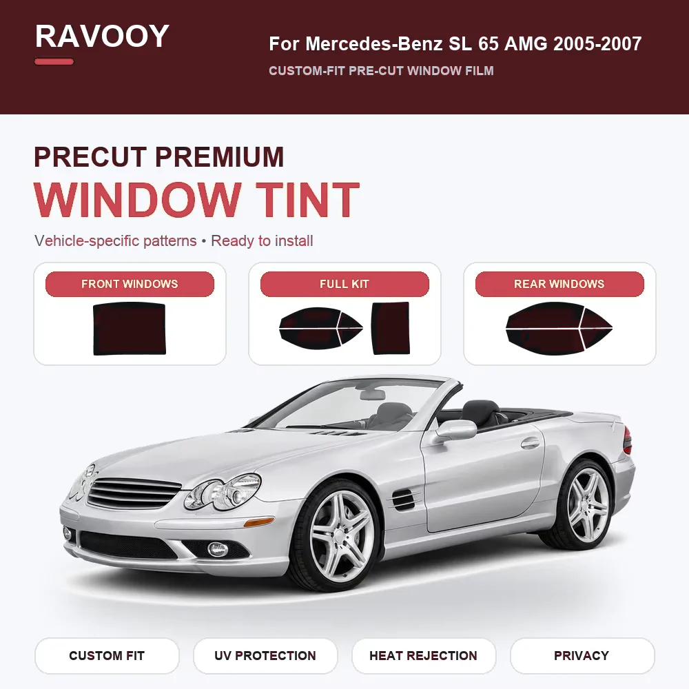 premium-precut-window-tint-kit-front-rear-windows-for-mercedes-benz-sl-65-amg-2005-2007-complete-set-car-solar-nano-ceramic-film
