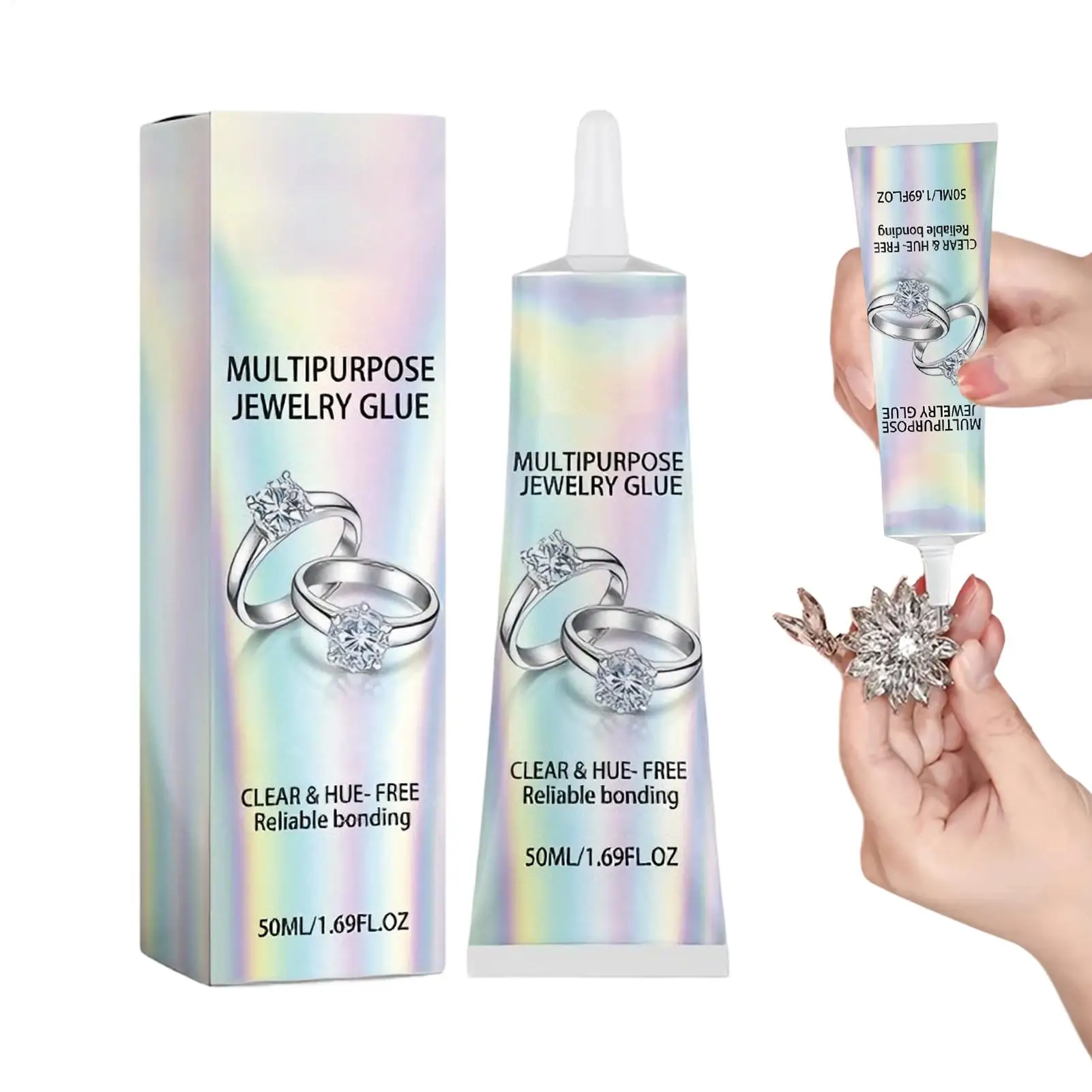 50ml Adhesive Jewelry Glue Repair Mobile Phone Touch Screen Epoxy Resin Rhinestone Craft Jewelry Adhesive Liquid Glue