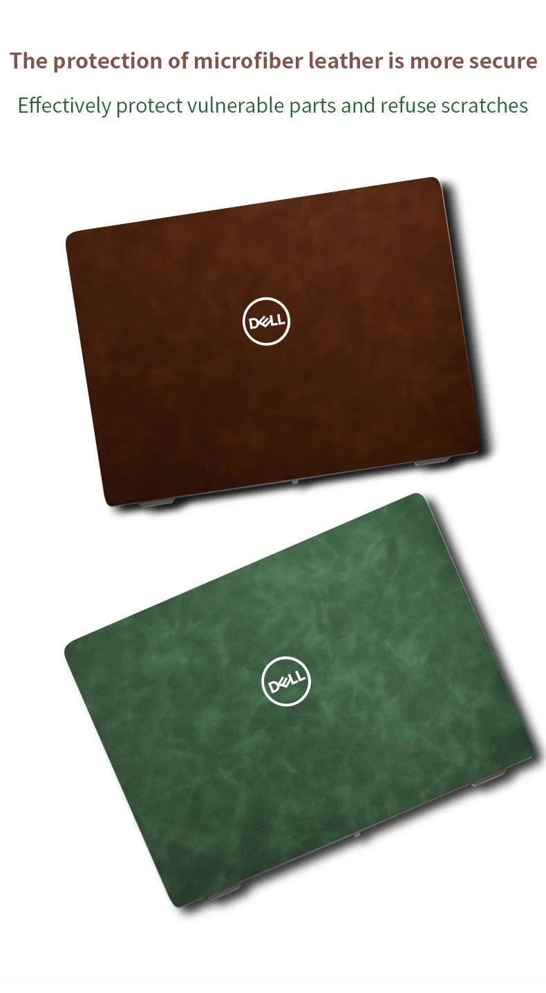 Leather Stickers Skin Cover Decals for Dell Inspiron 5567 5565 5566 15.6