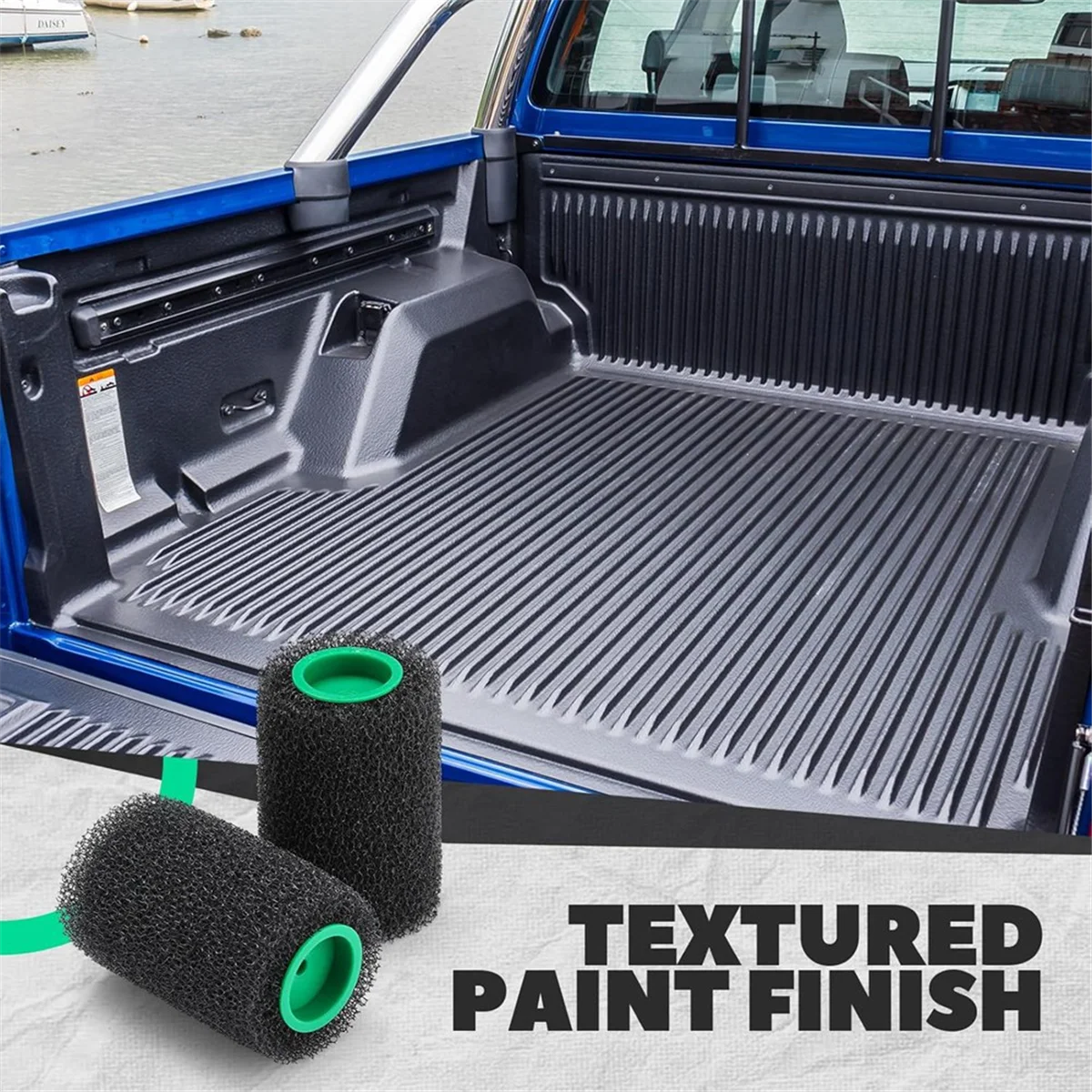 

ABNJ 12 Pcs 4inch Textured Bed Liner Roller Covers Quick Dry -Bed Liner Kit for Truck Coatings Create Textured Effects