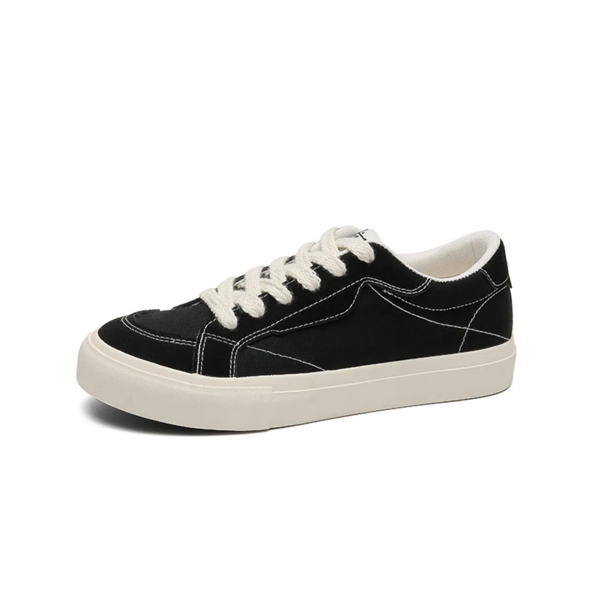 

Men's Trendy Board Shoes - Thick-Soled Breathable Skateboard Trainers Non-Slip Comfortable Student Casual Footwear All Seasons