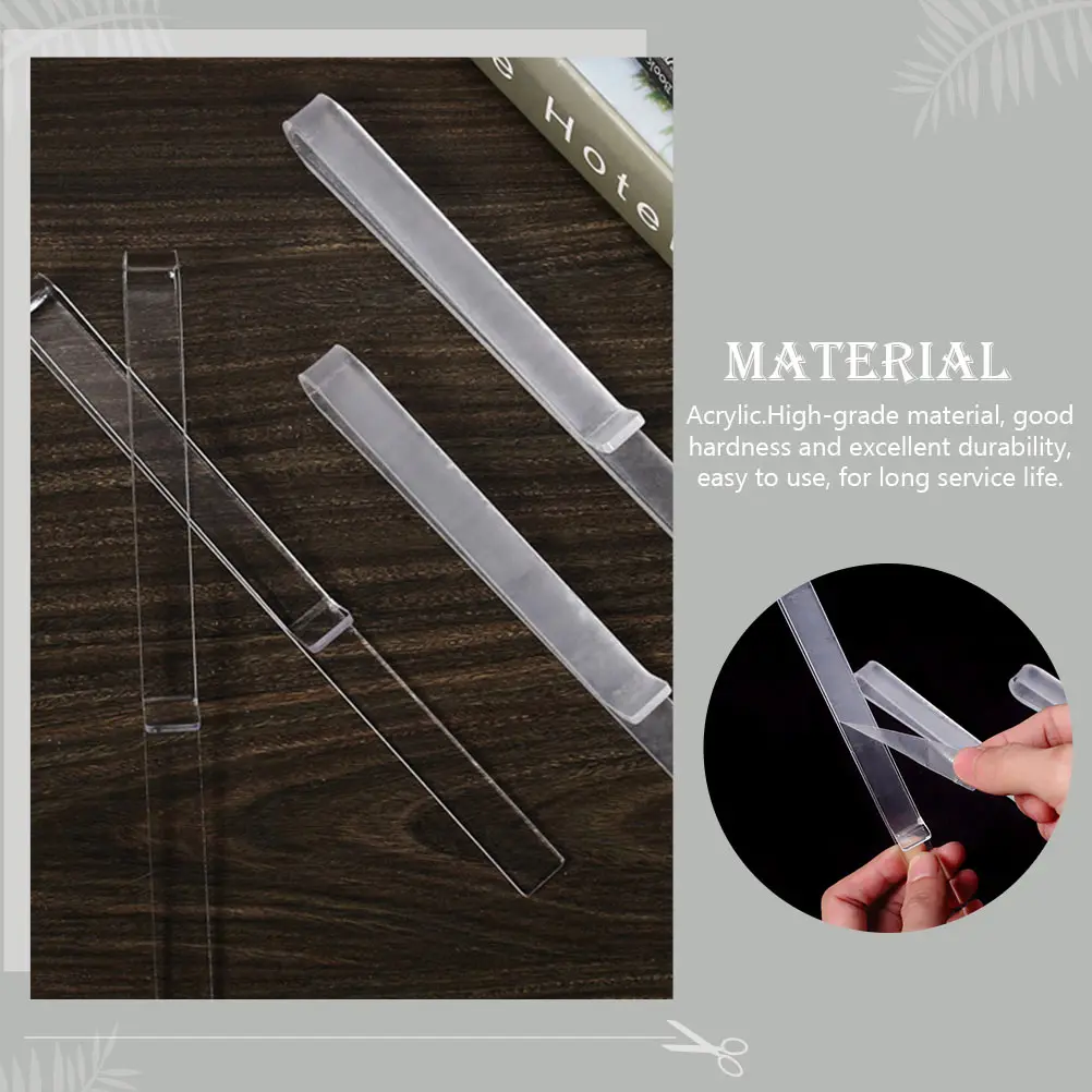 

1 Pair Acrylic Music Score Clips Strong Clamping Durable Portable Music Stand Accessories Book Page Fixing Performance Supplies