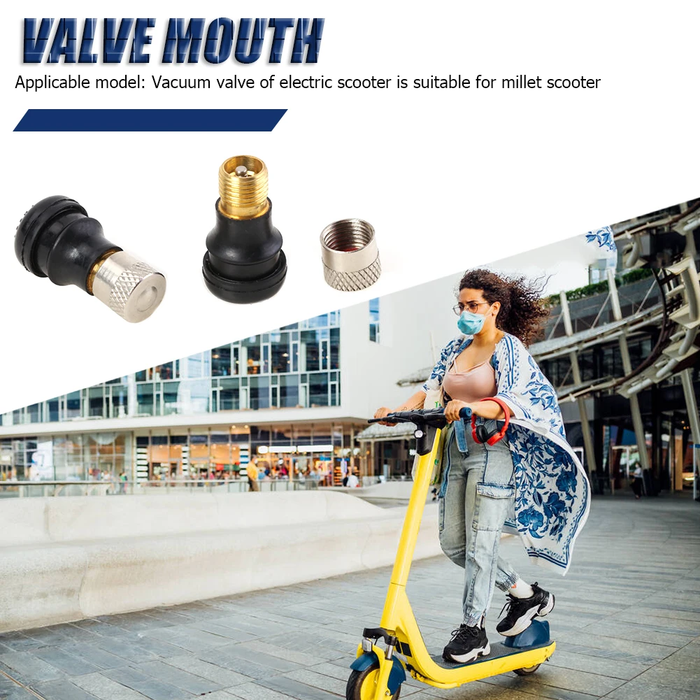 2 قطعة عجلة Tubelss الإطارات صمام الإطارات الجذعية ل Xiaomi Mi سكوتر كهربائي M365 Pro